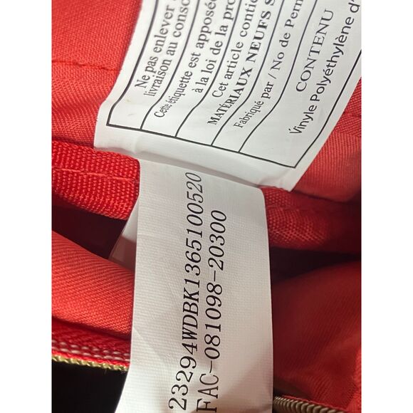 Disney x Loungefly Mickey Mouse Mini Backpack Red Black Vegan Leather Authentic - Picture 8 of 10